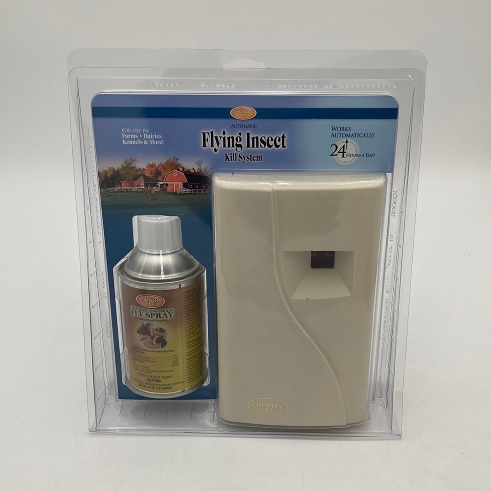 Country Vet Automatic Flying Insect Kill System Works 24 Hours a Day New Sealed